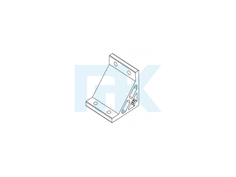 90° Aluminum Extrusion Bracket