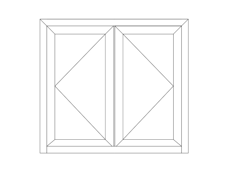 70 Series hinge door swing outward (thermal break)