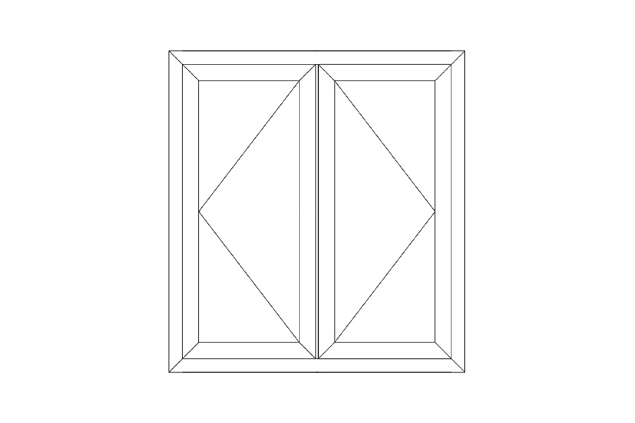 7064 Series hinge door swing outward( thermal break )