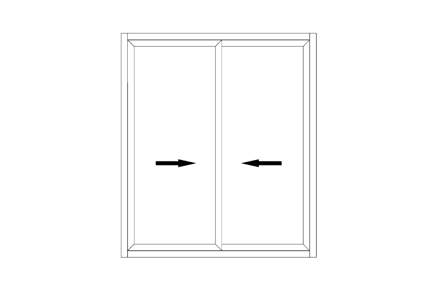 90 Series sliding window (thermal break)