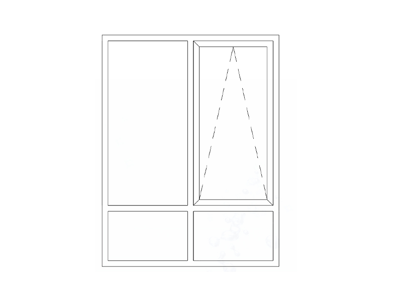 100 Awning window (non thermal break )