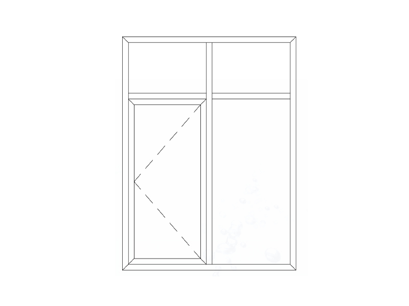 120 Series casement window swing outward with fly screen (thermal break)