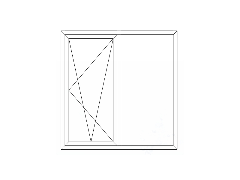 90 Series casement window tilt & swing with fly screen (thermal break)