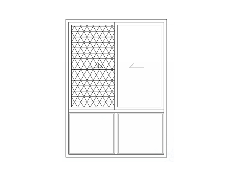 130 Series sliding window with fly screen (thermal break)