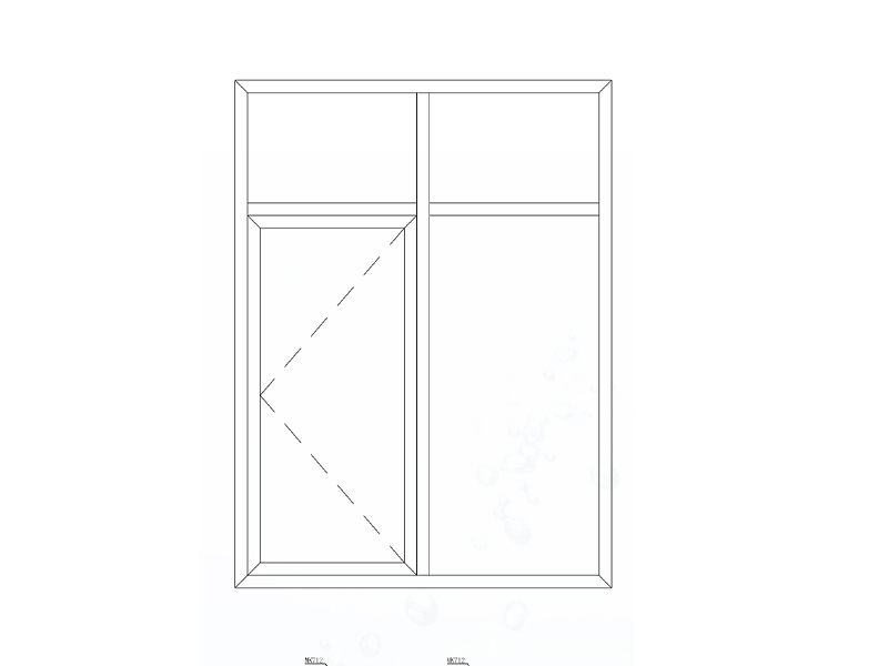 7052 Series casement window swing outward (thermal break)